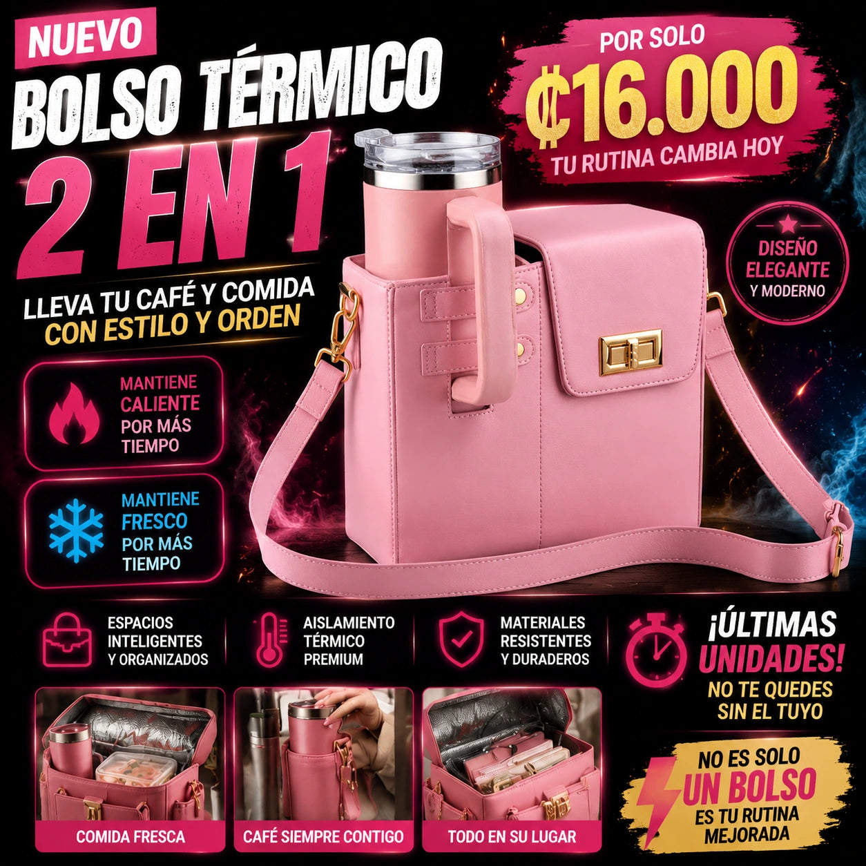 BOLSO TÉRMICO 2 EN 1