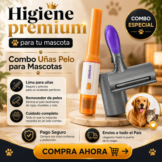 COMBO UÑAS PELO PARA MASCOTAS