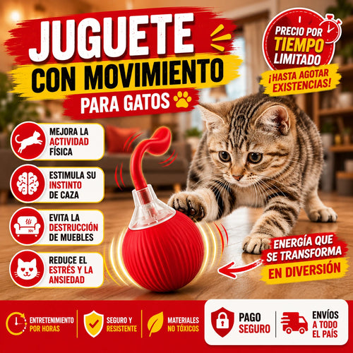 JUGUETE CON MOVIMIENTO PARA GATOS